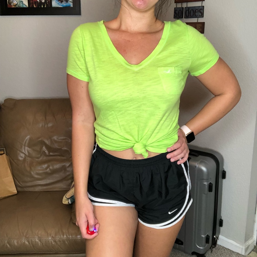 Green Hollister V-neck